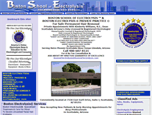 Tablet Screenshot of bostonschoolofelectrolysis.com